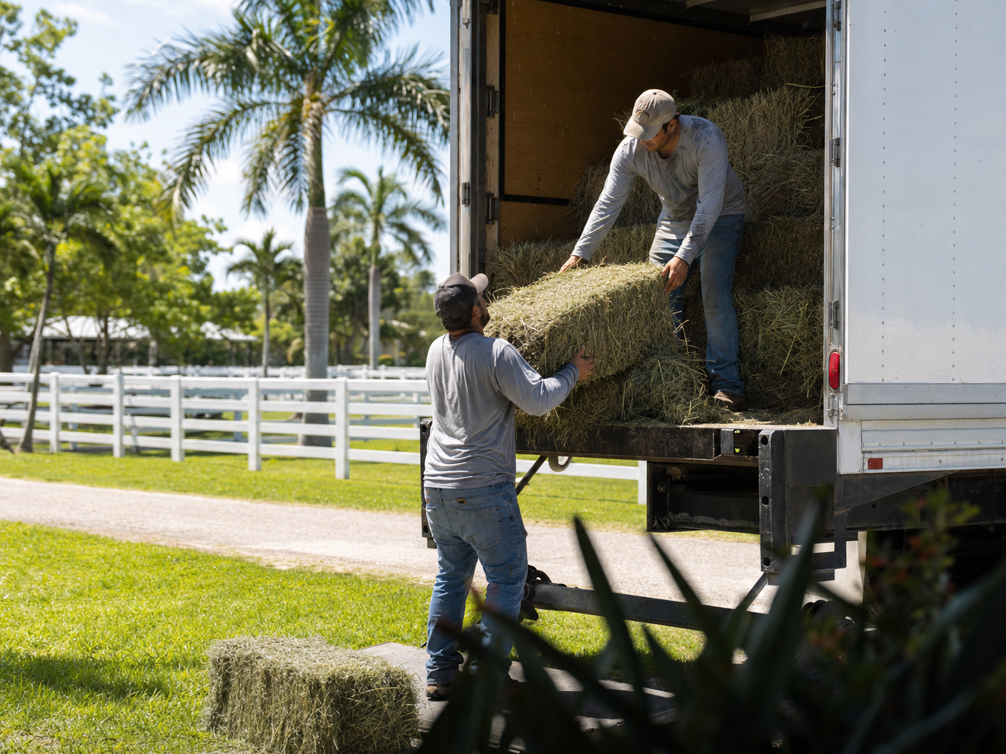 Hay delivery in Redland